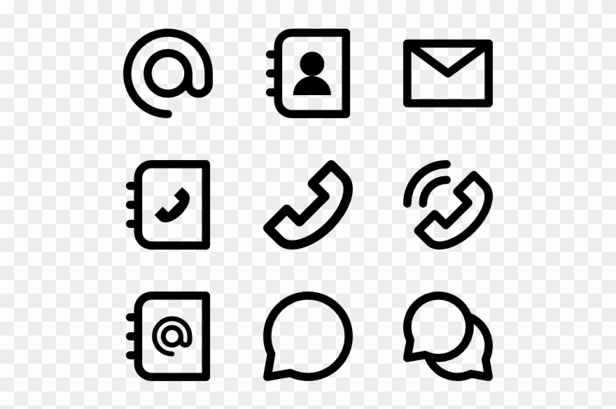 Contact & Communication - Iconos Contacto Png Clipart