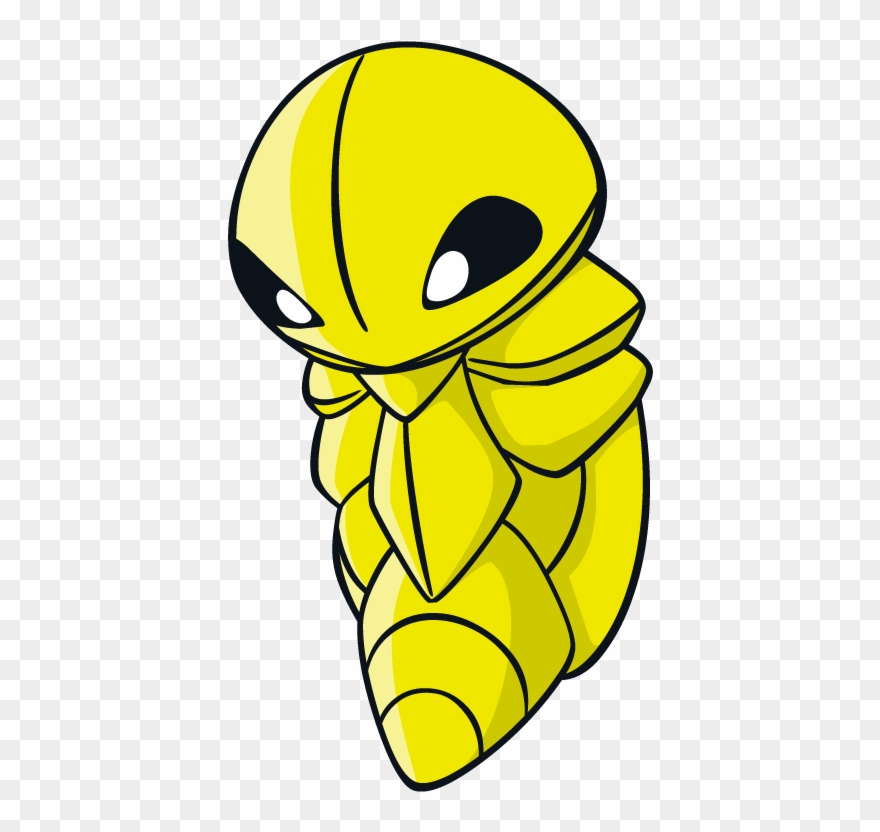 Kakuna Pokemon Character Vector Art - Kakuna Png Clipart