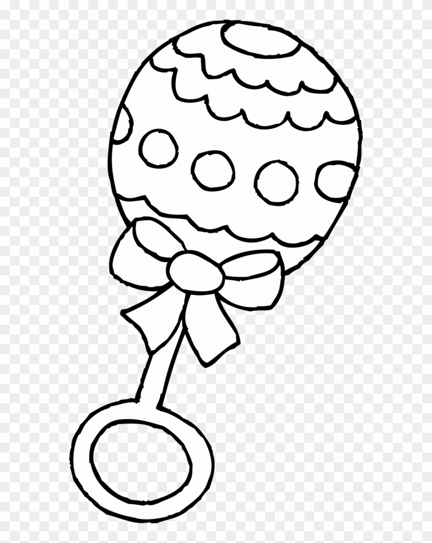 Baby Paci Coloring Page Clipart