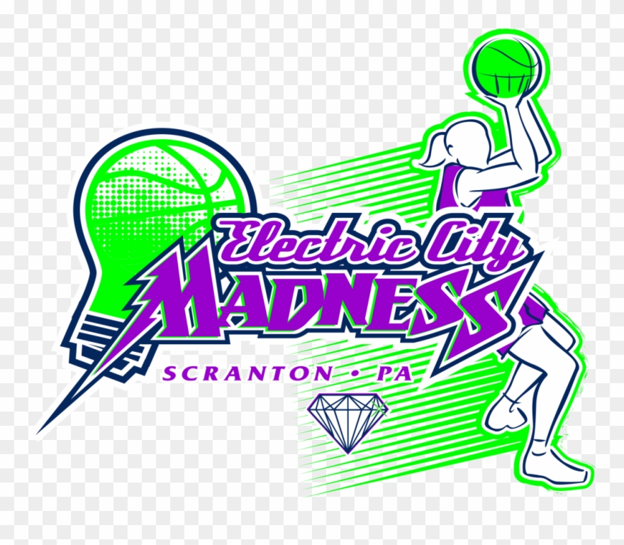 Ec Madness Girls 2018 Electric City - Graphic Design Clipart