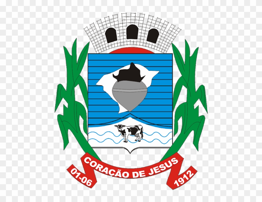 Brasão Coração De Jesus Mg - Santa Rita De Siguas Clipart