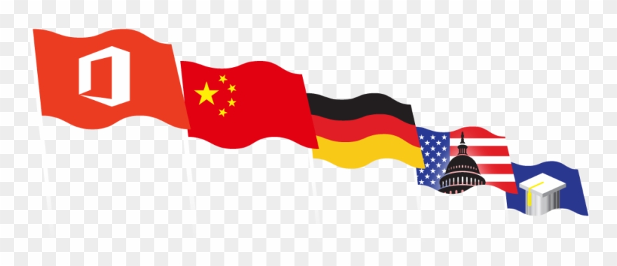 Office 365 China / Germany / Us Government / Education Clipart