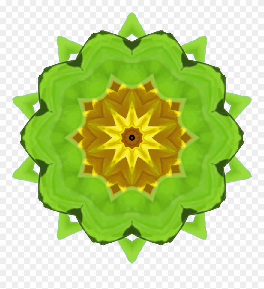 This Free Icons Png Design Of Sunflower Kaleidoscope Clipart