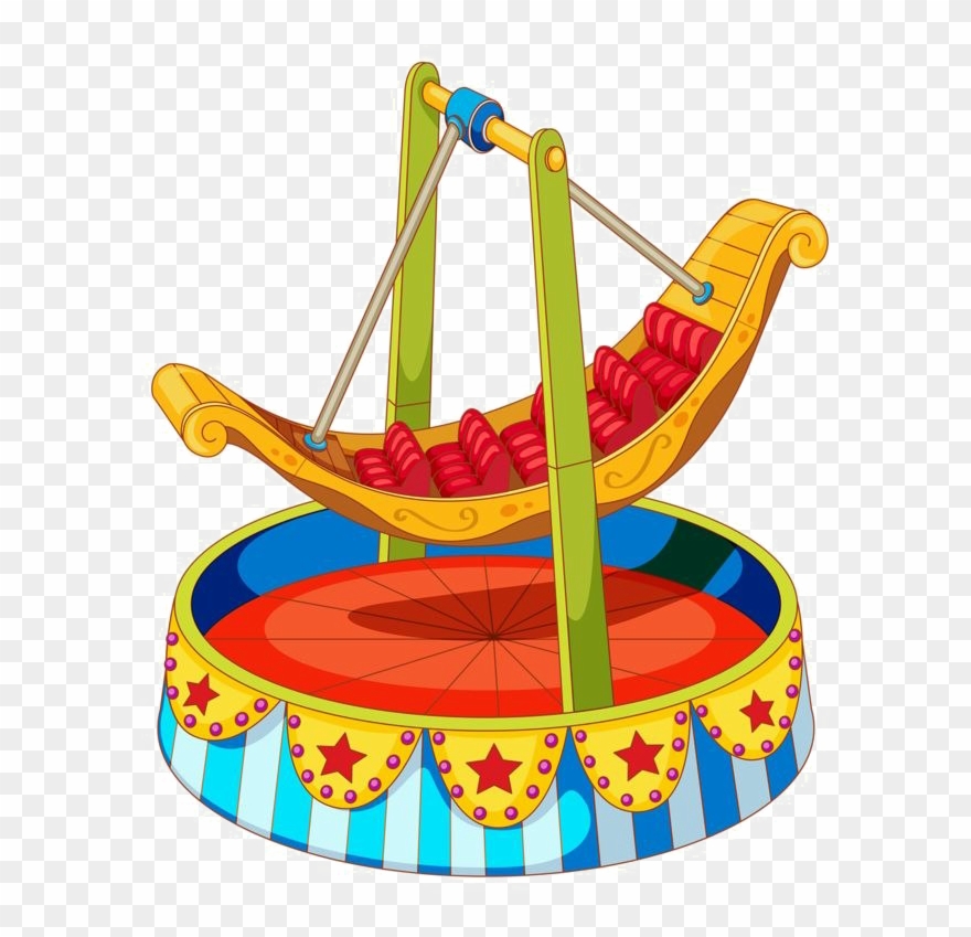 Amusement Park Carousel Png Transparent Image - Carnival Rides Clipart