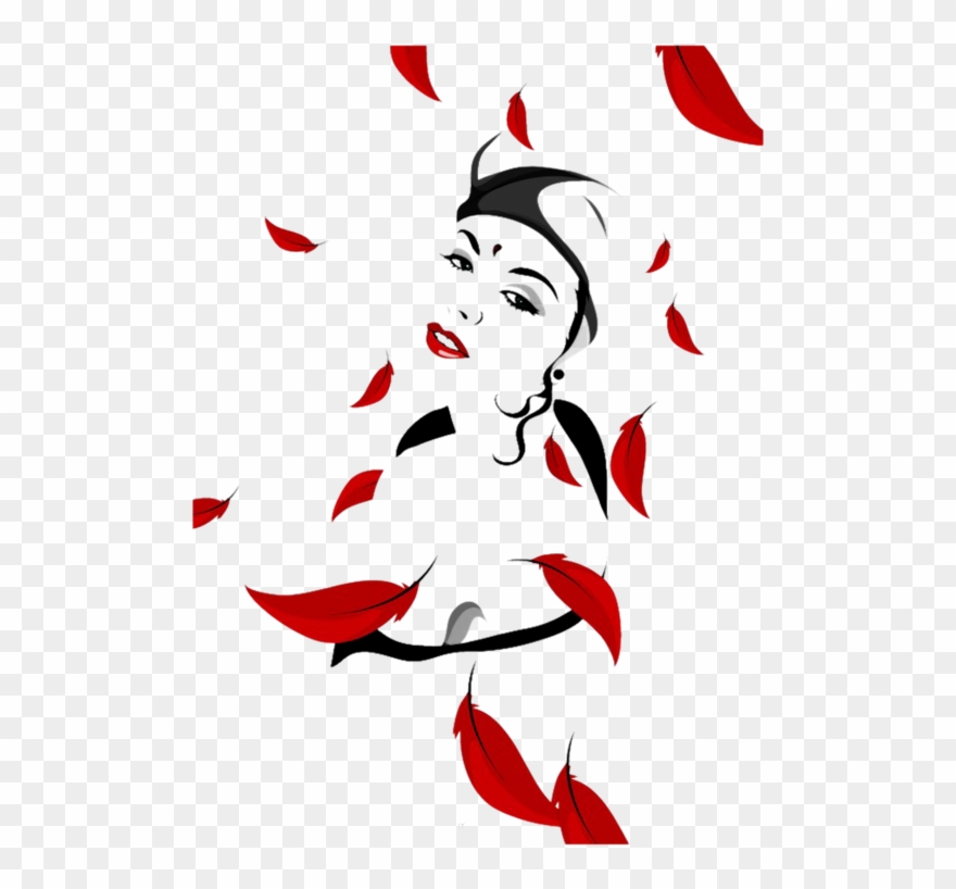 Vector Women In Autumn - Поздравление С Днем Татьяны Открытки Clipart