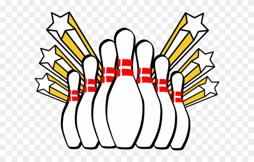 Bowling Clipart Banner - Clip Art Bowling Pins - Png Download