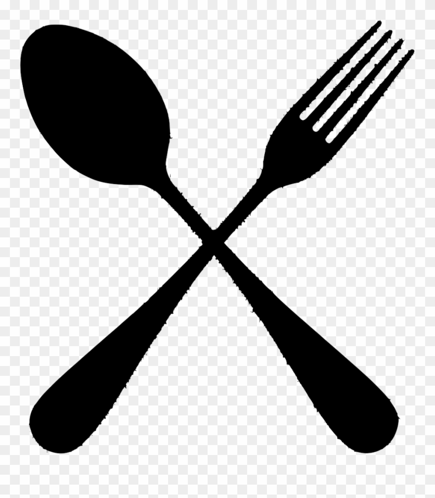 The Gallery For > Spoon And Fork Png - Silhouette Spoon And Fork Png Clipart