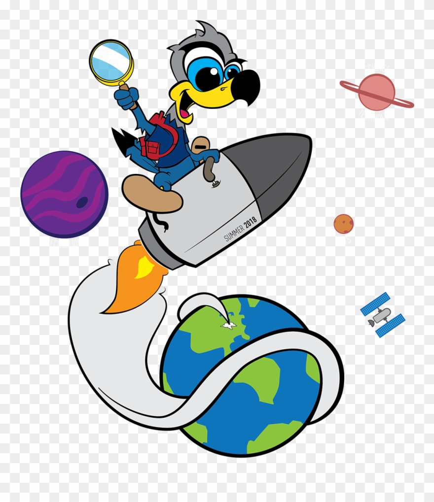 College's Kid Friendly Mascot) - Cartoon Clipart