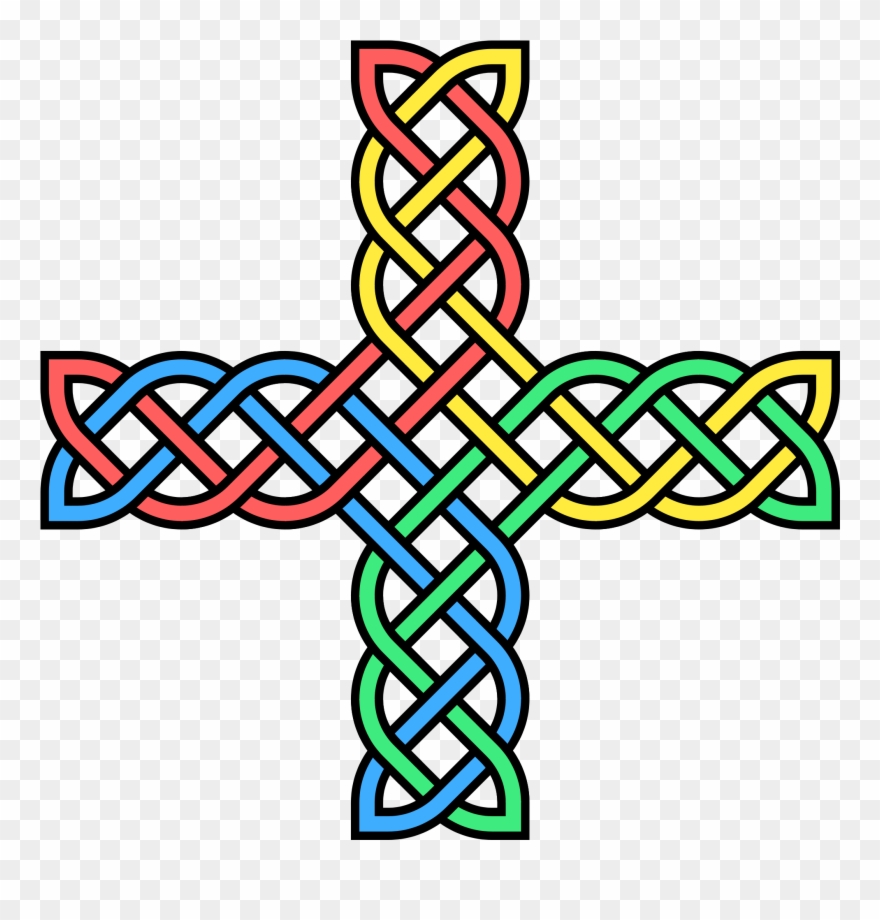 Open - Celtic Cross Coloring Pages Cornwall Clipart