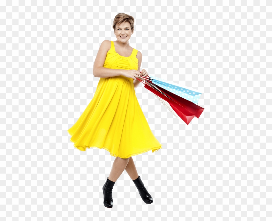 Free Png Women Shopping Png Images Transparent - Girl Clipart