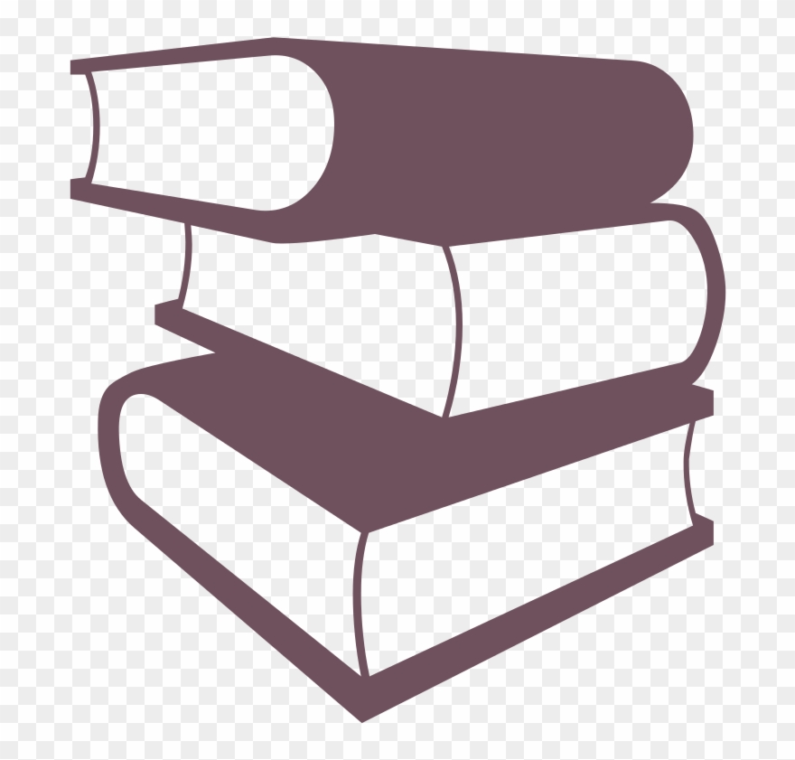 File - Books Silhouette - Svg - Books Silhouette Png Clipart