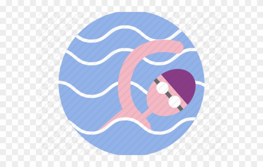 Medals Clipart Olympic Swimmer - Round Icon Swimming - Png Download