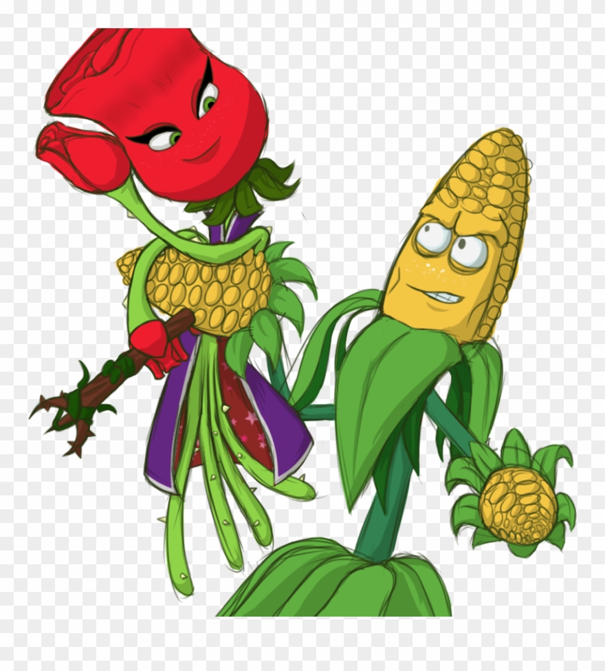 Plants Vs Zombies Clipart Corn Kernel - Plants Vs Zombies Gw2 Rose - Png Download