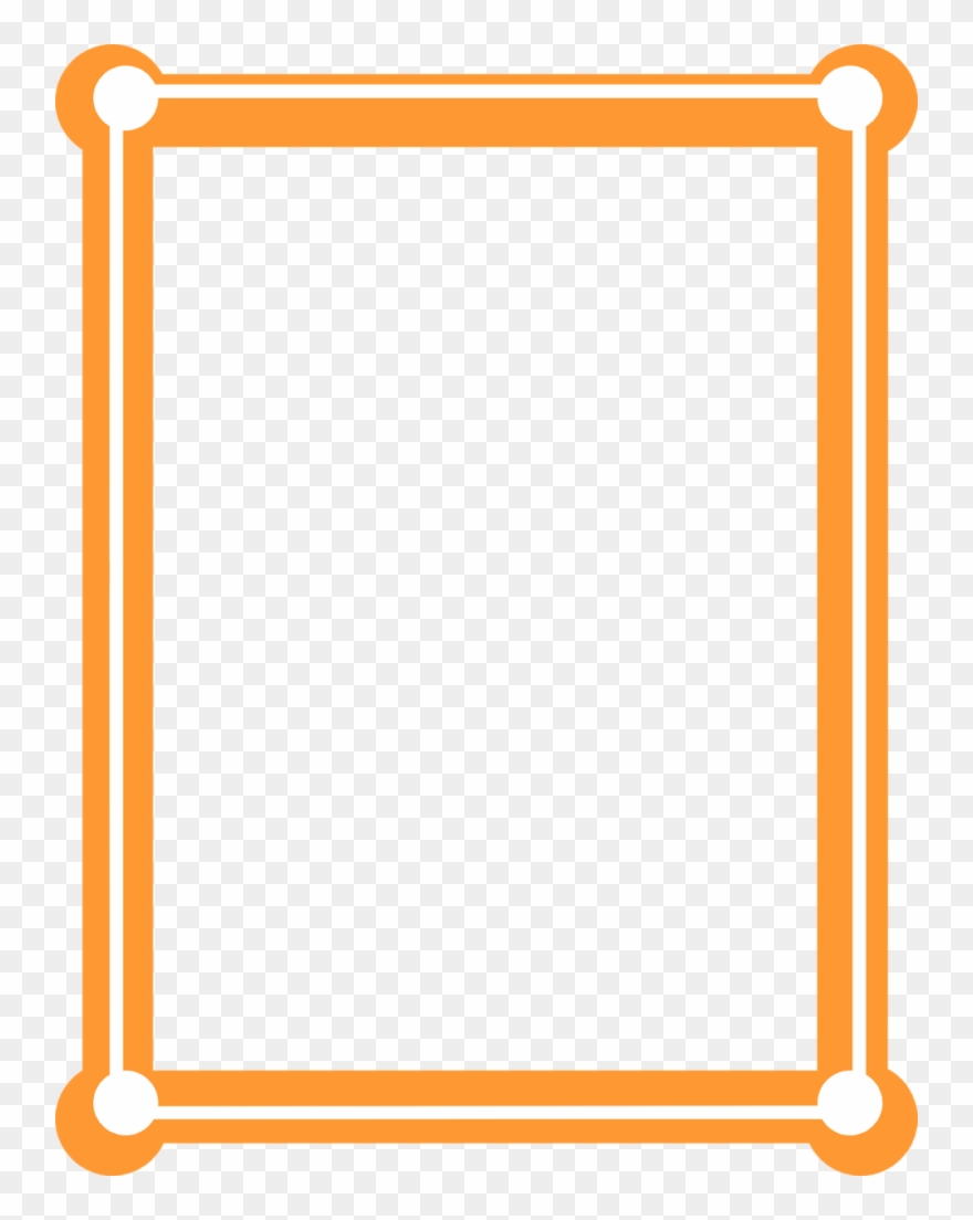 Orange Border Frame Png Picture Clipart