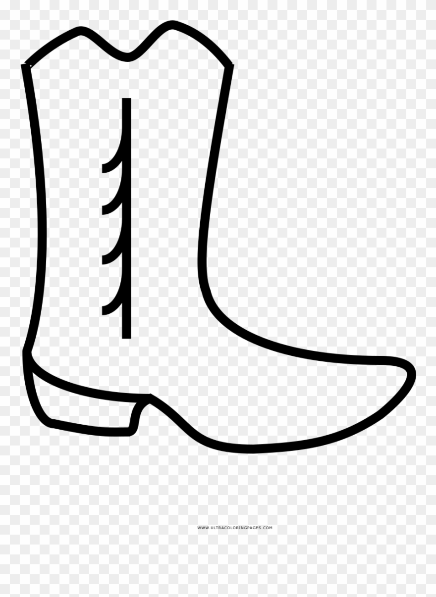 Cowboy Boot Coloring Page With Ultra Pages - Botas De Vaquero Para Dibujar Clipart
