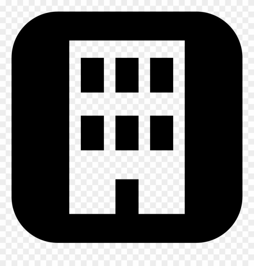 980 X 980 2 - Building Icon White Png Clipart
