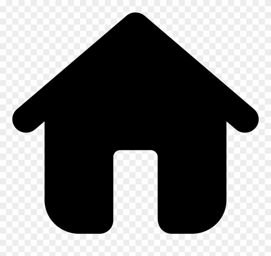 Home Black Building Symbol Comments - Home App Icon Png Clipart
