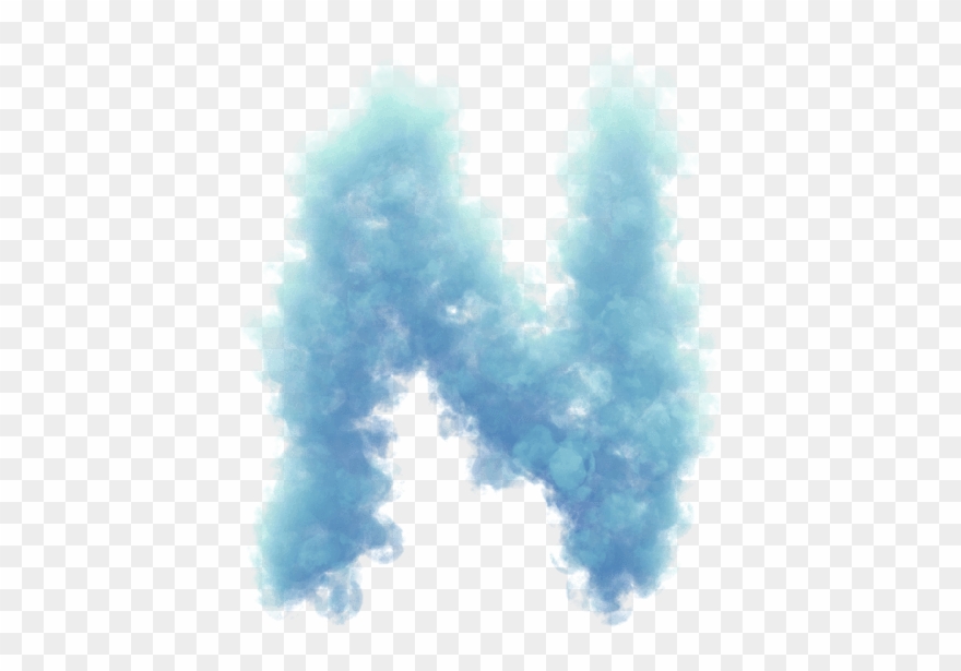 Buy Blue Clouds Font - Painting Clipart