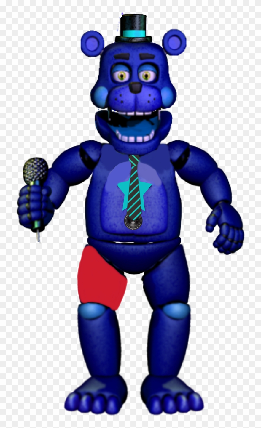 Oc Sticker - Rockstar Freddy Full Body 3d Clipart