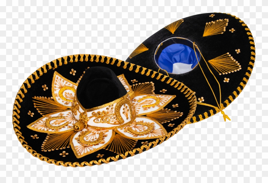Genuine Sombrero Adult Mariachi Sombrero Charro Hat - Motif Clipart