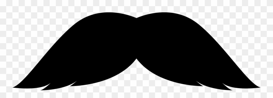 Mustache Clipart Movember - Thick Mustache Clip Art - Png Download