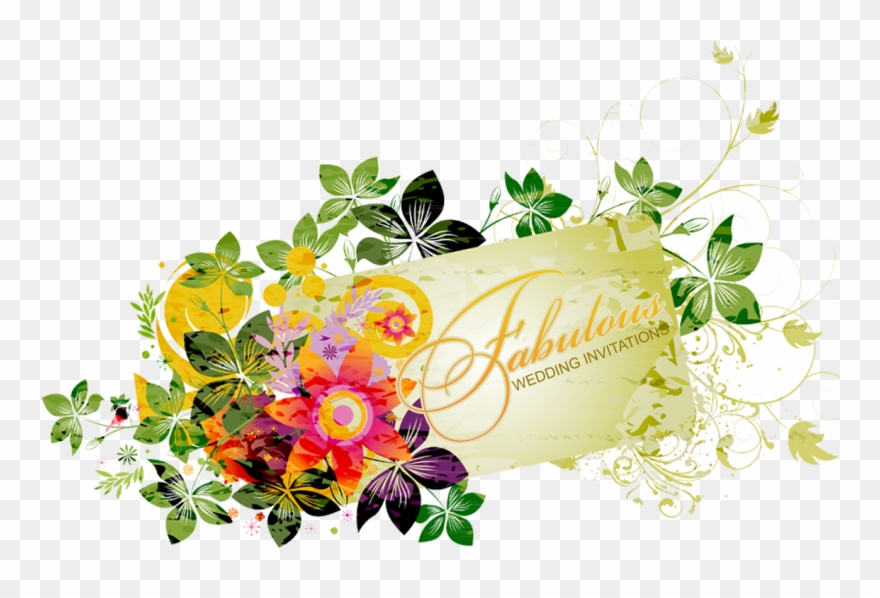 Flowers - Grunge Floral Png Clipart