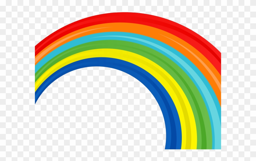 Clouds Clipart Rainbow - Circle - Png Download