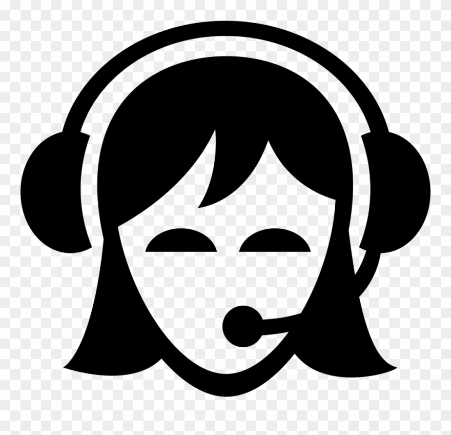 Headphones Clipart Stencil - Portable Network Graphics - Png Download
