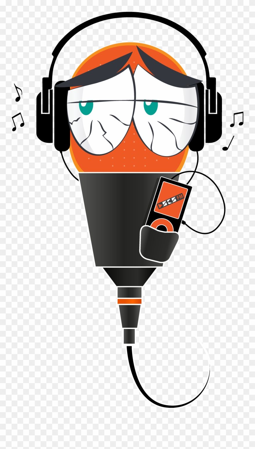 A Project For The Radio Mascot Of School Of Social - Illustration Clipart