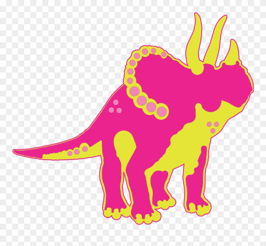 Elegant, Playful, Clothing Logo Design For Pink Dinosaur - Illustration Clipart