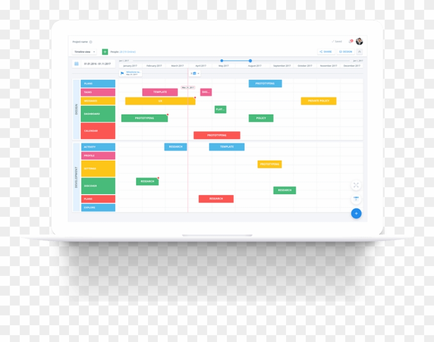 Visual Roadmap Tool - Roadmap Project Management Clipart