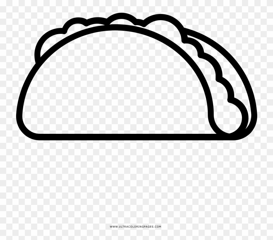 Drawn Tacos Como Dibujar Un - Cómo Dibujar Unos Tacos Clipart
