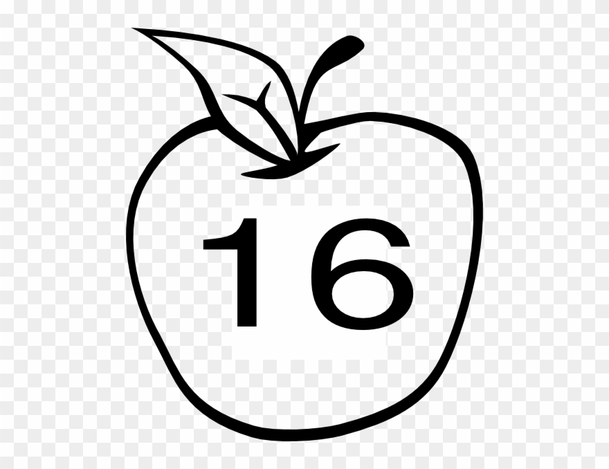 Apple Black And White Images Clip Art - Png Download