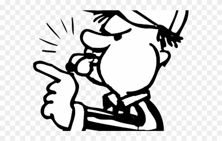 Fitness Clipart Intramurals - Referee Clipart Black And White - Png Download