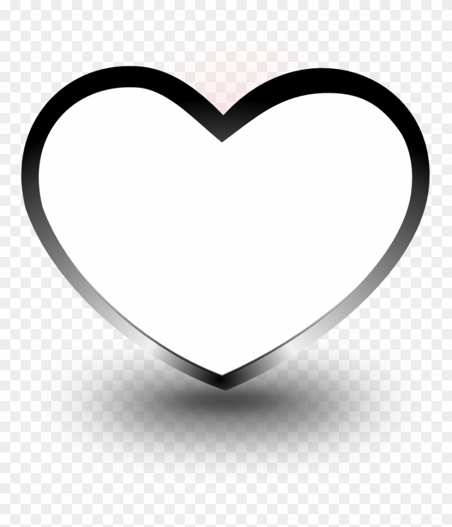 Heart Png Black Picture Freeuse Library - Hearts Black And White Clipart