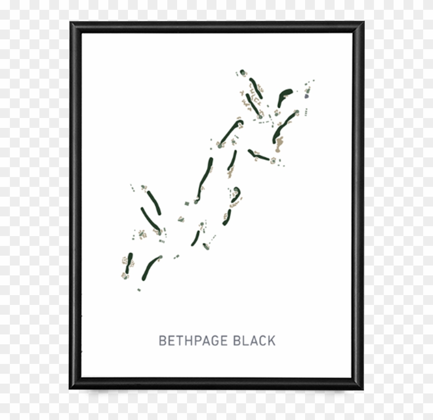 Bethpage Black Giclée Print - Calligraphy Clipart