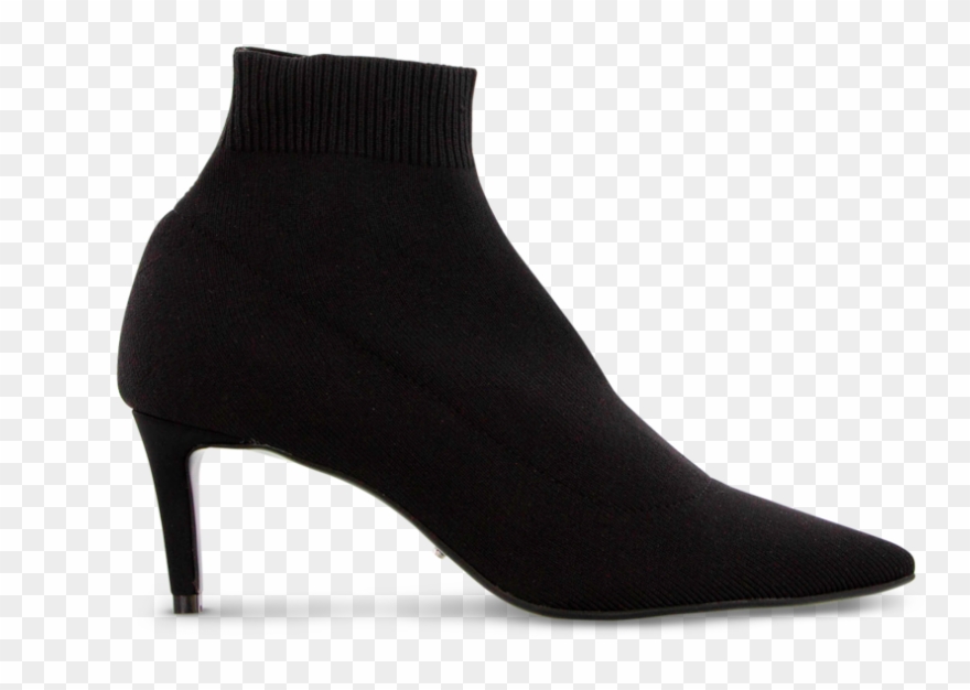 Gwen Black Sock Knit Default - Zwarte Sock Boots Clipart
