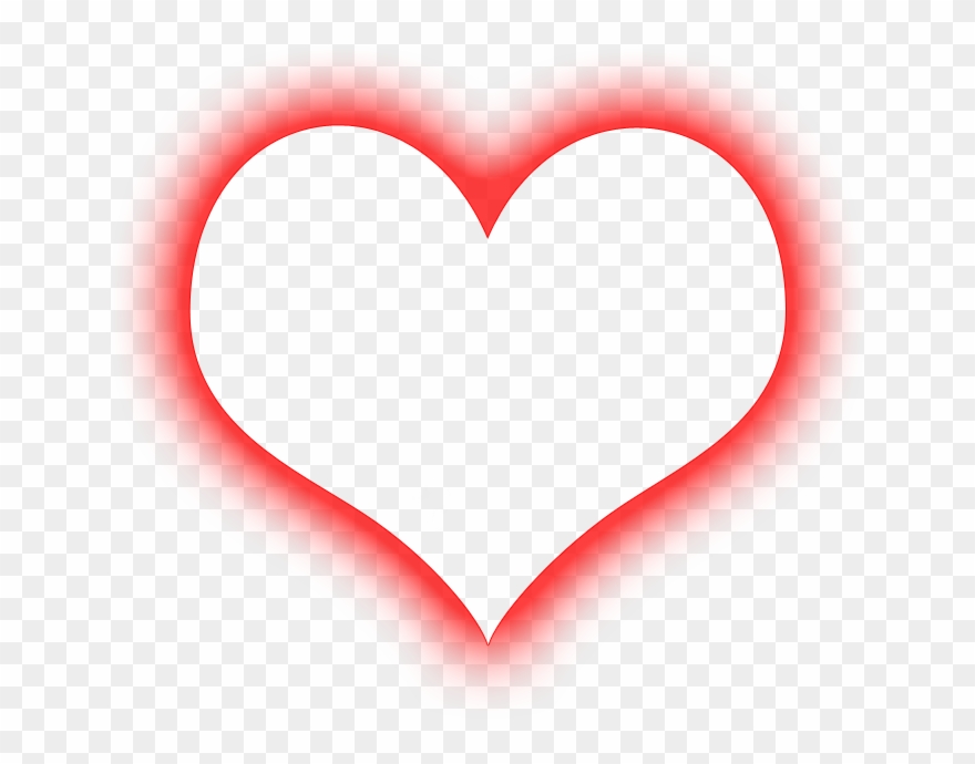 Old Shape Png - Red Heart Glow Png Clipart