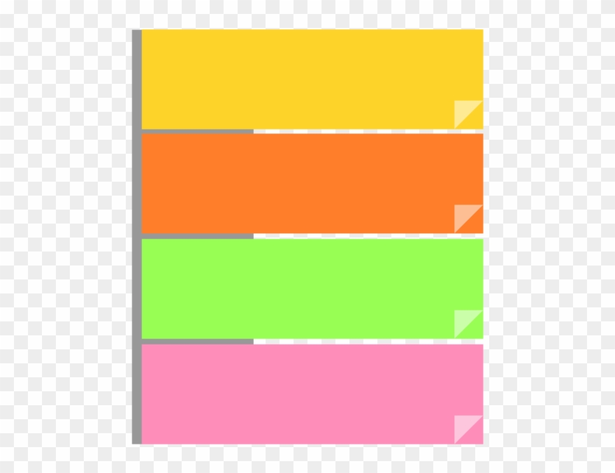 All Photo Png Clipart - Colorful Sticky Notes Png Transparent Png