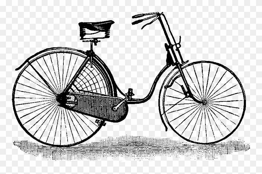 Bicycle Panniers, Vintage Posters, Vintage Images, - Safety Bicycle Clipart