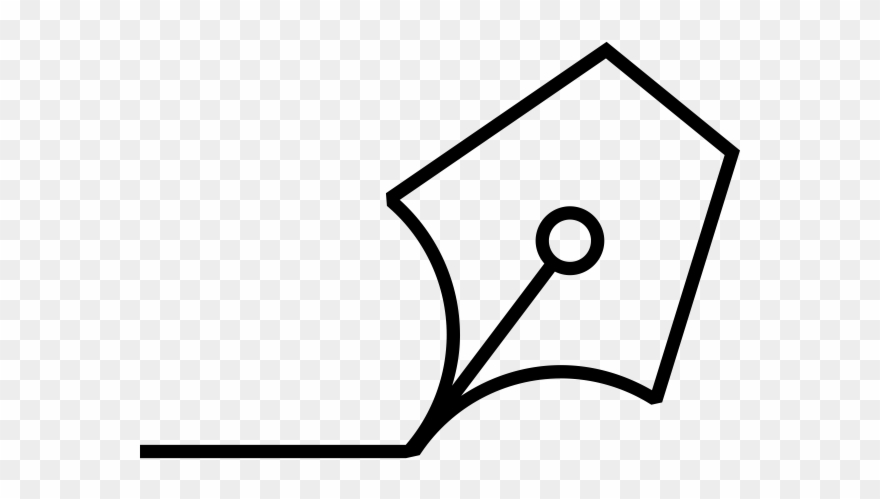 Pen Nib By Anbileru Adaleru From The Noun Project - Line Art Clipart