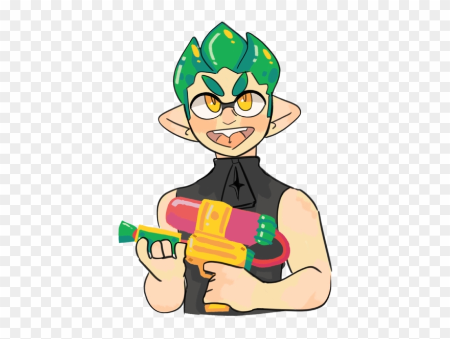 Some Green Squids - Cartoon Clipart