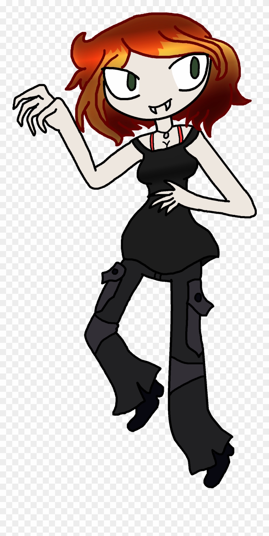 Rubelline Tifft, The Red-headed Vampire - Cartoon Clipart