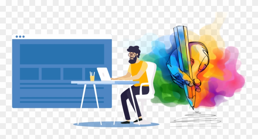 Creative Graphic Design With Love - Creative Design Art Logo Clipart