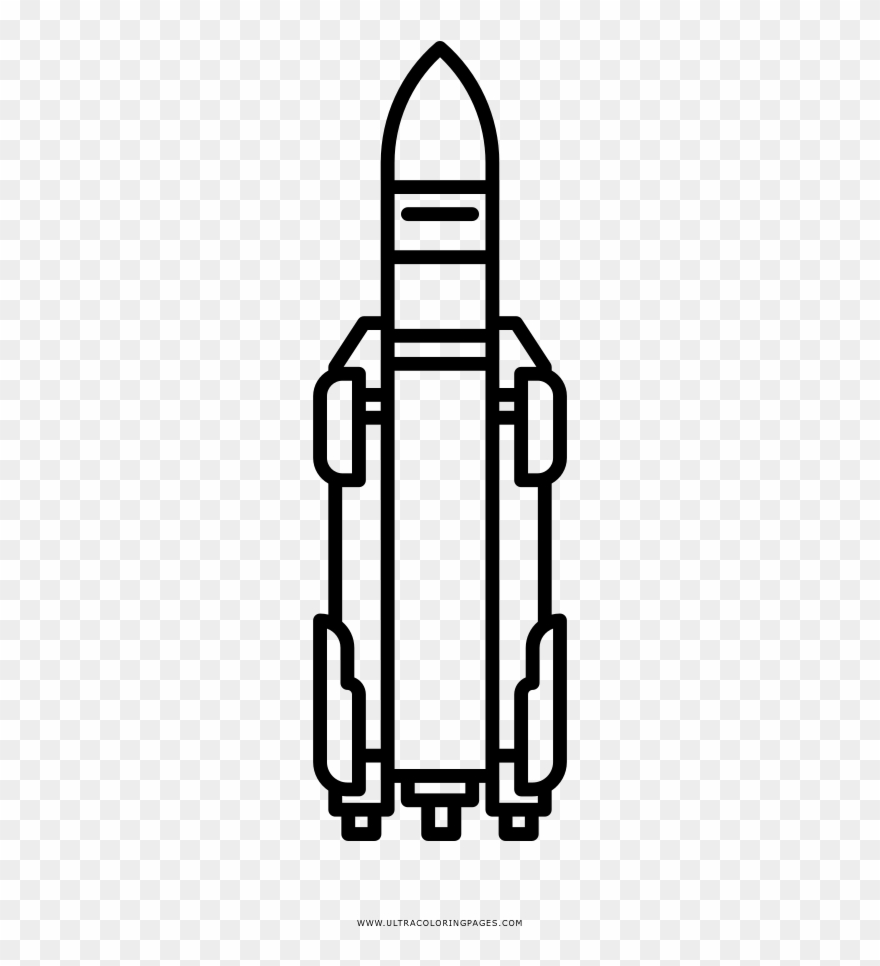 Space Shuttle Coloring Page Clipart