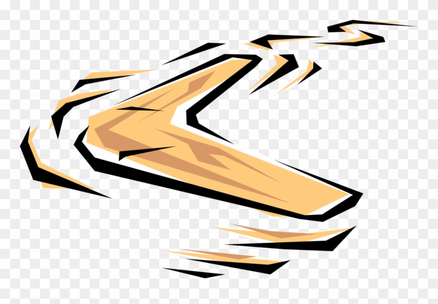 Vector Illustration Of Australian Boomerang Used By Clipart