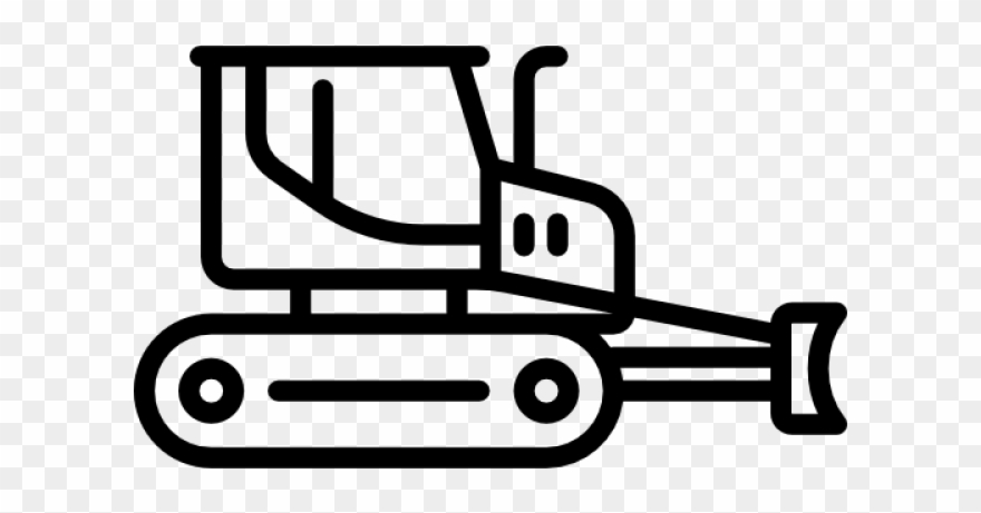 Truck Clipart Bulldozer - Clip Art - Png Download