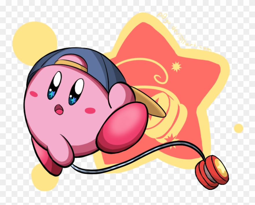 Yo-yo Kirby By P0yo - Kirby Yoyo Fan Art Clipart