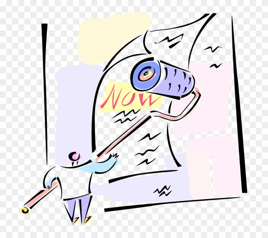 Vector Illustration Of Putting Up Billboard Advertising Clipart