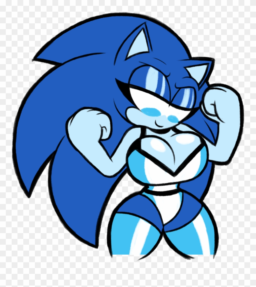 Patreon Request, Sonic In Some Wrestling Outfit That - Cartoon Clipart